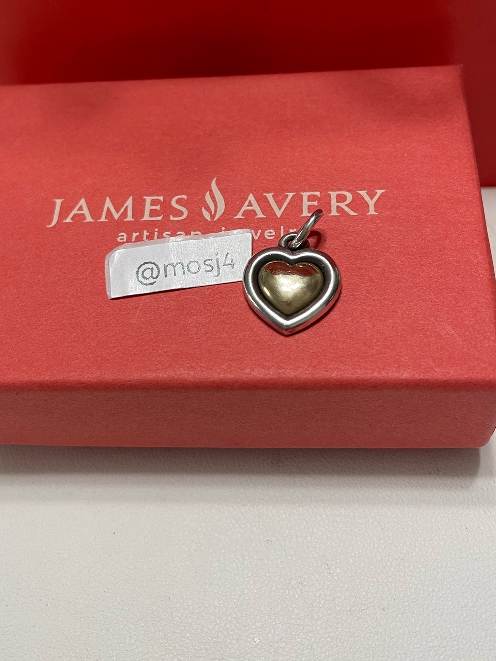 Retired James Avery True Heart Pendant/Charm